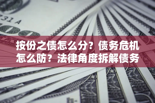 济南按份之债怎么分？债务危机怎么防？法律角度拆解债务分配与风险自保指南