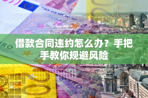 济南借款合同违约怎么办？手把手教你规避风险