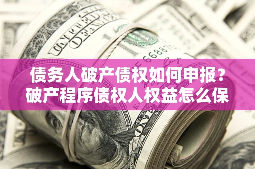 济南债务人破产债权如何申报？破产程序债权人权益怎么保障？
