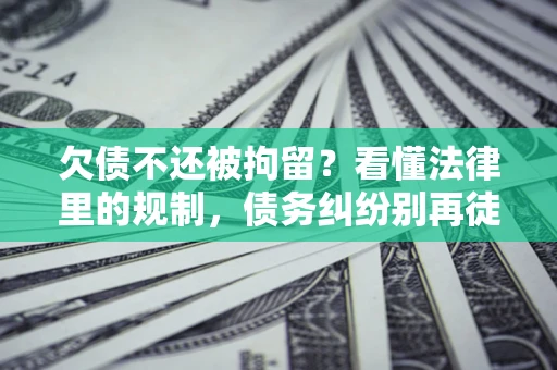 济南欠债不还被拘留？看懂法律里的规制，债务纠纷别再徒劳奔波