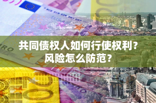 济南共同债权人如何行使权利？风险怎么防范？