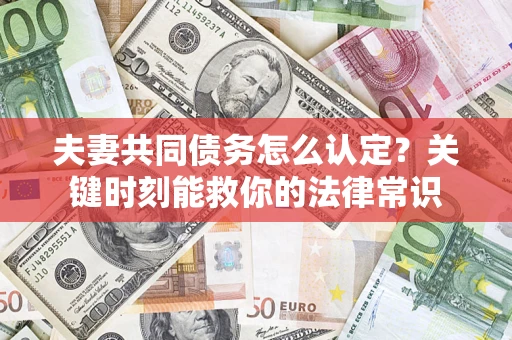 济南夫妻共同债务怎么认定？关键时刻能救你的法律常识