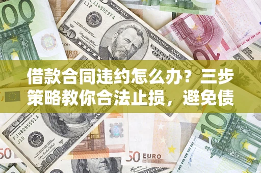 济南借款合同违约怎么办？三步策略教你合法止损，避免债务危机升级