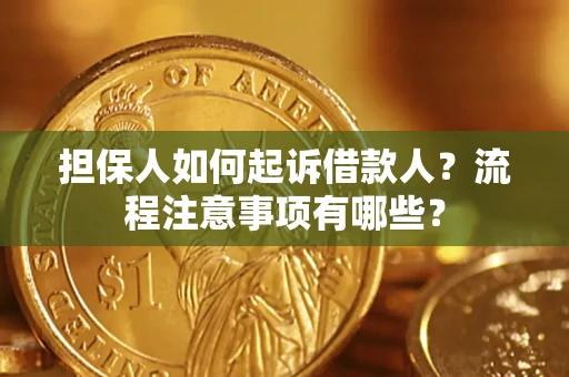 济南担保人如何起诉借款人？流程注意事项有哪些？